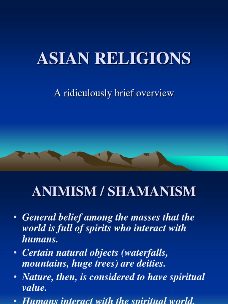3 Asian Religions PDF Spirituality Religious Faiths