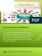 What is Individual Differences