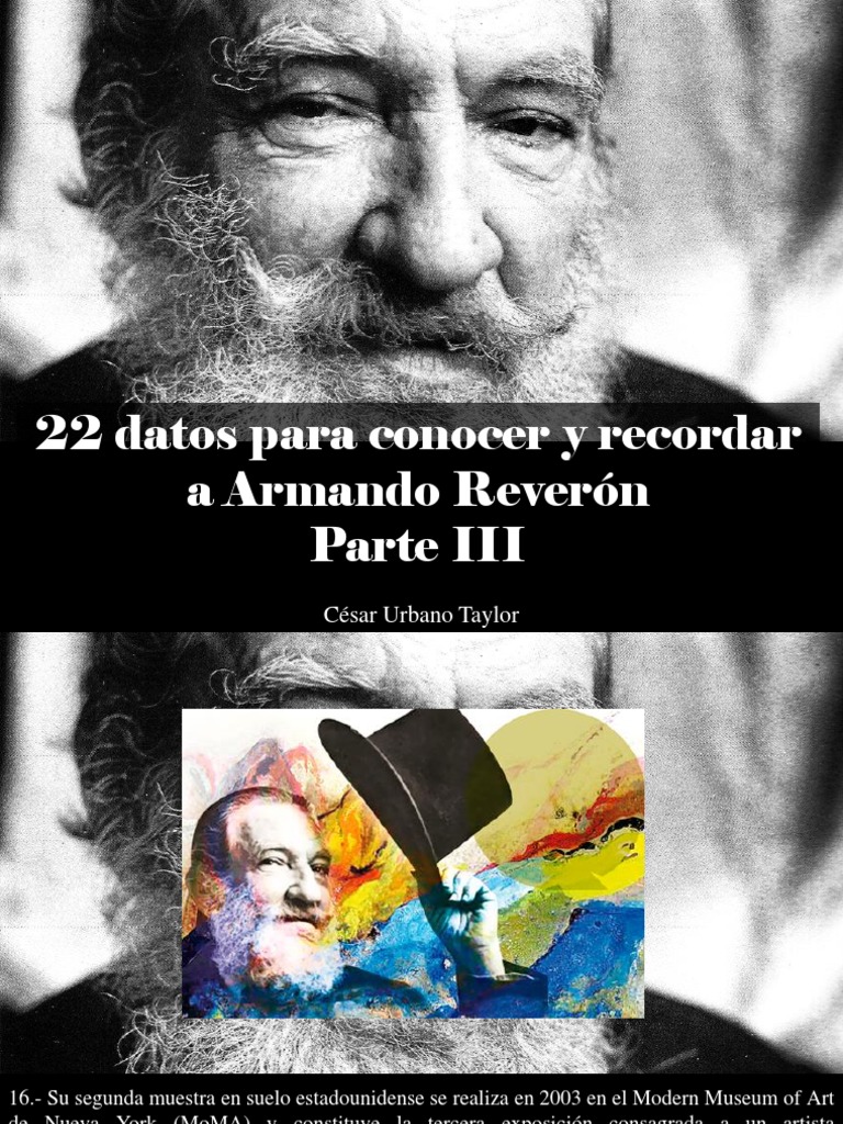 César Urbano Taylor - 22 Datos para Conocer y Recordar A Armando ...