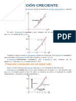 Función Creciente en Un Intervalo