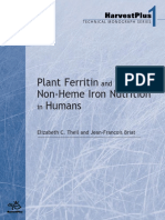 Plant Ferritin Non-Heme Iron Nutrition Humans: Elizabeth C. Theil and Jean-Francois Briat