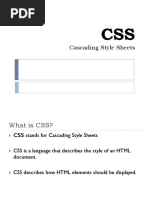 Cascading Style Sheets