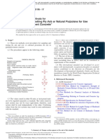 Sampling and Testing Fly Ash or Natural Pozzolans For Use in Portland-Cement Concrete