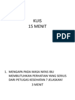 Kuis Kebutuhan Dasar Bufas