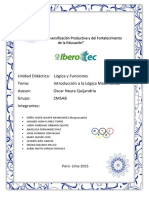 Unidad Didáctica: Lógica y Funciones Tema: Introducción A La Lógica Matemática Asesor: Oscar Neyra Quijandría Grupo: 2msab Integrantes