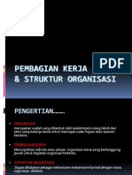 Pembagian Kerja Dan Struktur Organisasi