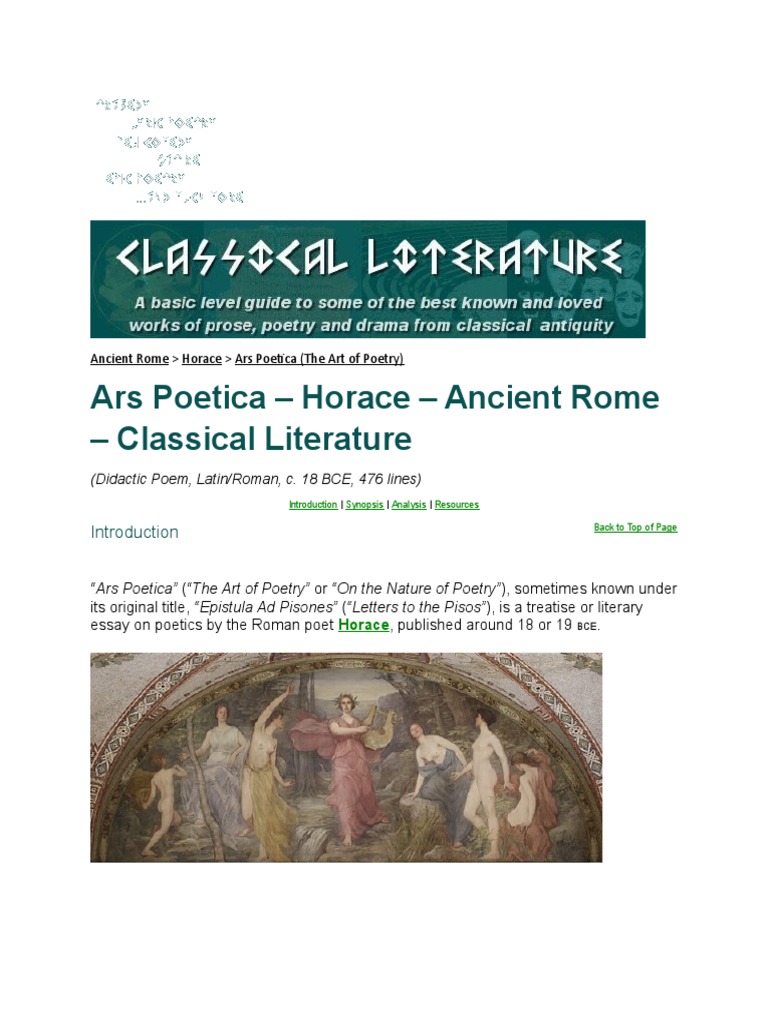 HW PDF Horace Poetry