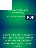 The Need For Scientific Methodology