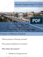 System Engineering Life Cycle and Planning Phases