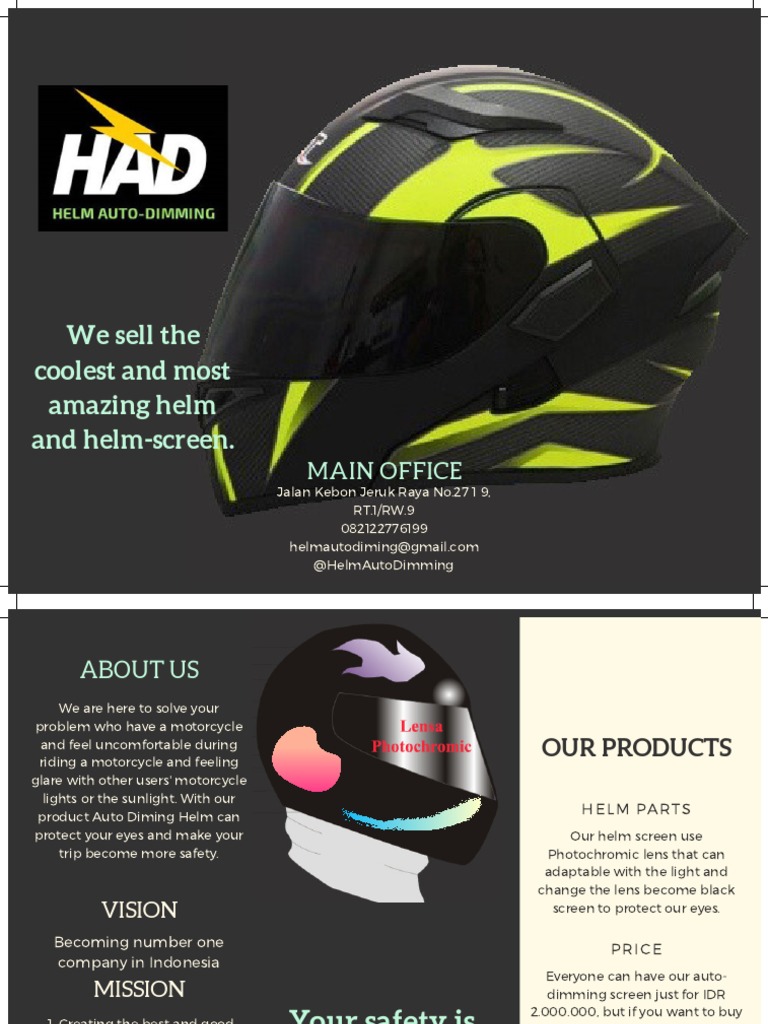 We Sell The Coolest and Most Amazing Helm and HelmScreen. Main Office