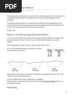 Average End Area Method Explained | PDF | Teaching Methods & Materials