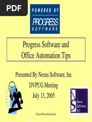 Progress FficeAutomation
