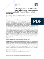 Infrastructure Development and Food Security in Indonesia: The Impact of The Trans-Java Toll Road On Rice Paddy Farmers' Desire To Sell Farmland