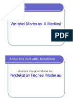 Analisis Variabel Moderasi & Mediasi (Compatibility Mode)