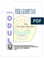 Modul Fisika Komputasi