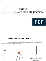 Levelling and Its Application: Unit Iii