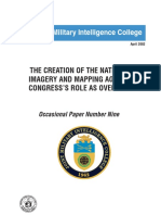 The Creation of The National Imagery and Mapping Agency (2002) PDF
