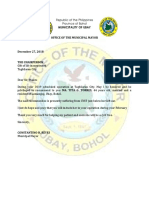 Municipality of Ubay Office of The Municipal Mayor