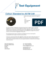 ASTM C40 Organic Impurities Colour Standard