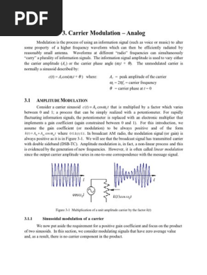 Analog Mod Notes Frequency Modulation Detector Radio