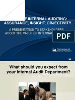 Value of Internal Auditing