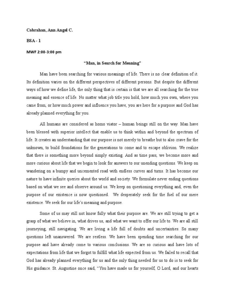 Reed Reed 4 PDF Meaning Of Life Question