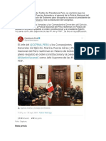 A Través de La Cuenta de Twitter de Presidencia Perú