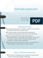 The Software Approach: Sabin Mathew B.Ed. English
