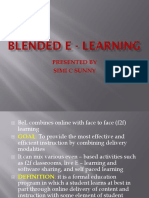 Blended E - Learning