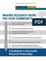 Making Research Work For Your Community:: A Guidebook To Successful Research Partnerships