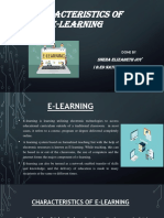 Characteristics of E-Learning