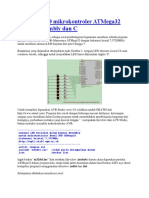 Animasi LED Mikrokontroler ATMega32 Dengan Assembly Dan C