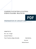 Preparation of Concept Map: Learning To Function As Natural Science Teacher - Practicum