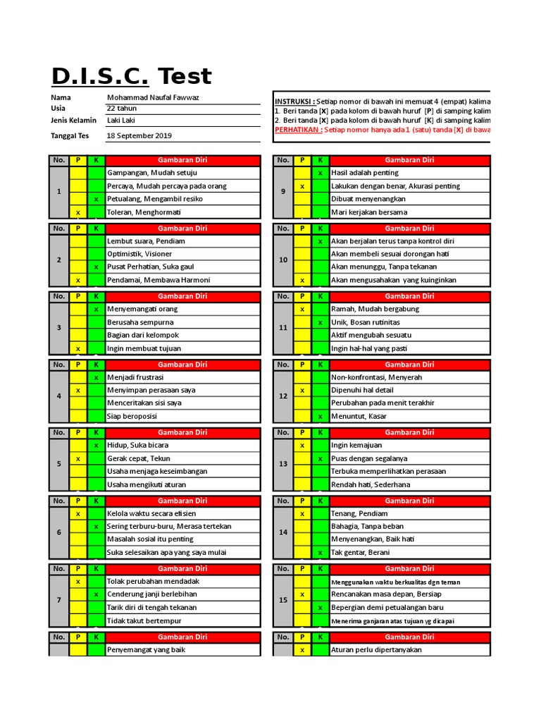 Test DISC | PDF
