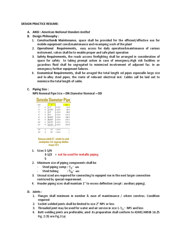 Design Guidelines for Piping Systems | PDF | Pipe (Fluid Conveyance ...