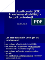 Modelul Biopsihosocial (CIF) În Evaluarea Dizabilităţii - Factorii Contextuali