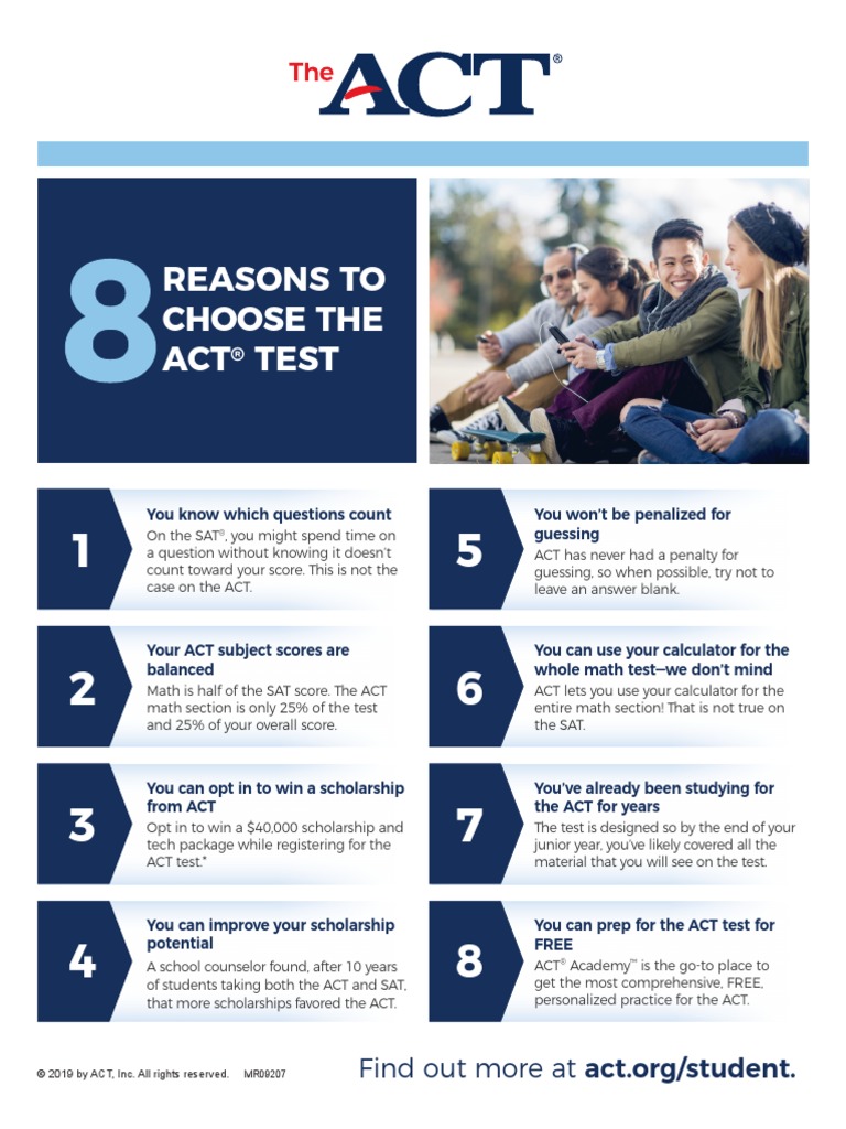8 Reasons ACT Over SAT PDF | PDF | Sat | Act (Test)