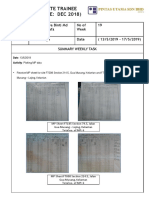 Pusb Graduate Trainee Batch 1 (Intake: Dec 2018) : Name Ummi Suraya Binti MD Yatim Mustafa No of Week 19