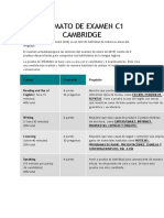 Formato de Examen c1 Cambridge