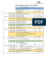 Green Building Congress 2019: Event Schedule: Date Time Description Hall No. at HICC