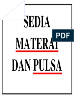 Sedia Materai Dan Pulsa