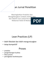 Tinjauan Penelitian Lean Produk Halal