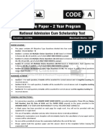 NAT Sample Paper - 2 Year 2021_Paper