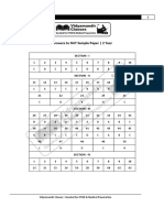 NAT Sample Paper - 2 Year 2021 - Answers PDF