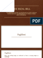 The Rizal Bill