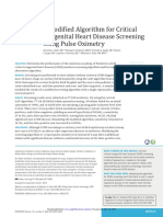 A Modified Algorithm For Critical Congenital Heart Disease Screening Using Pulse Oximetry