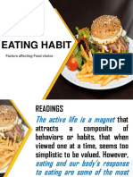 Eating Habit: Factors Affecting Food Choice