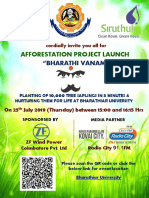 Afforestation Project Launch: "Bharathi Vanam"