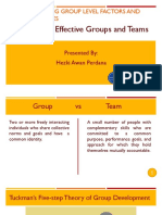 Chapter 9: Effective Groups and Teams: Part 3: Managing Group Level Factors and Social Processes