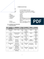 Curriculum Vitae I. Personal Data